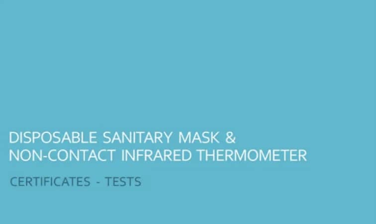 Disposable Sanitary Mask & Non-Contact Infrared Thermometer